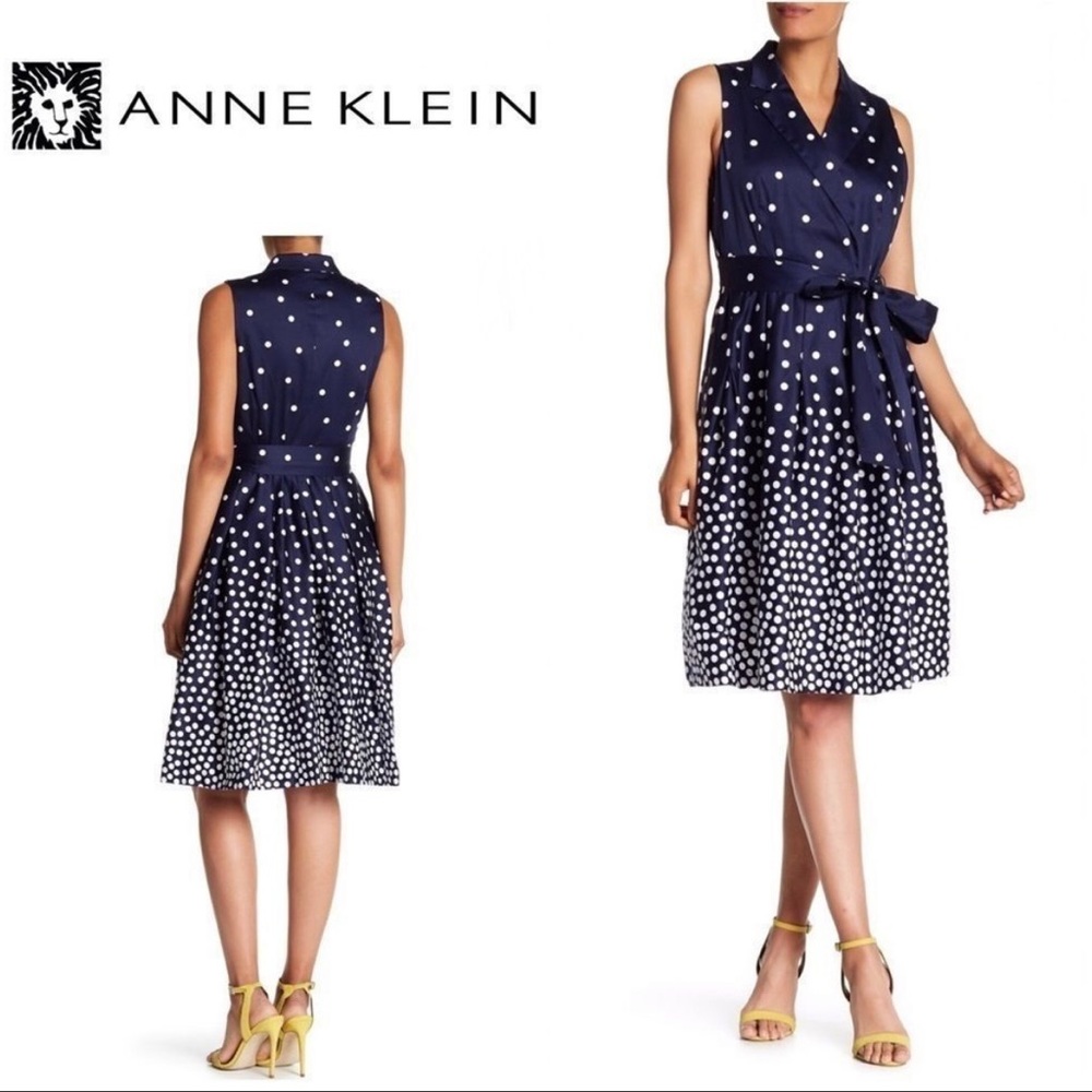 Anne Klein polka dot dress
